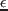 $\epsilon$